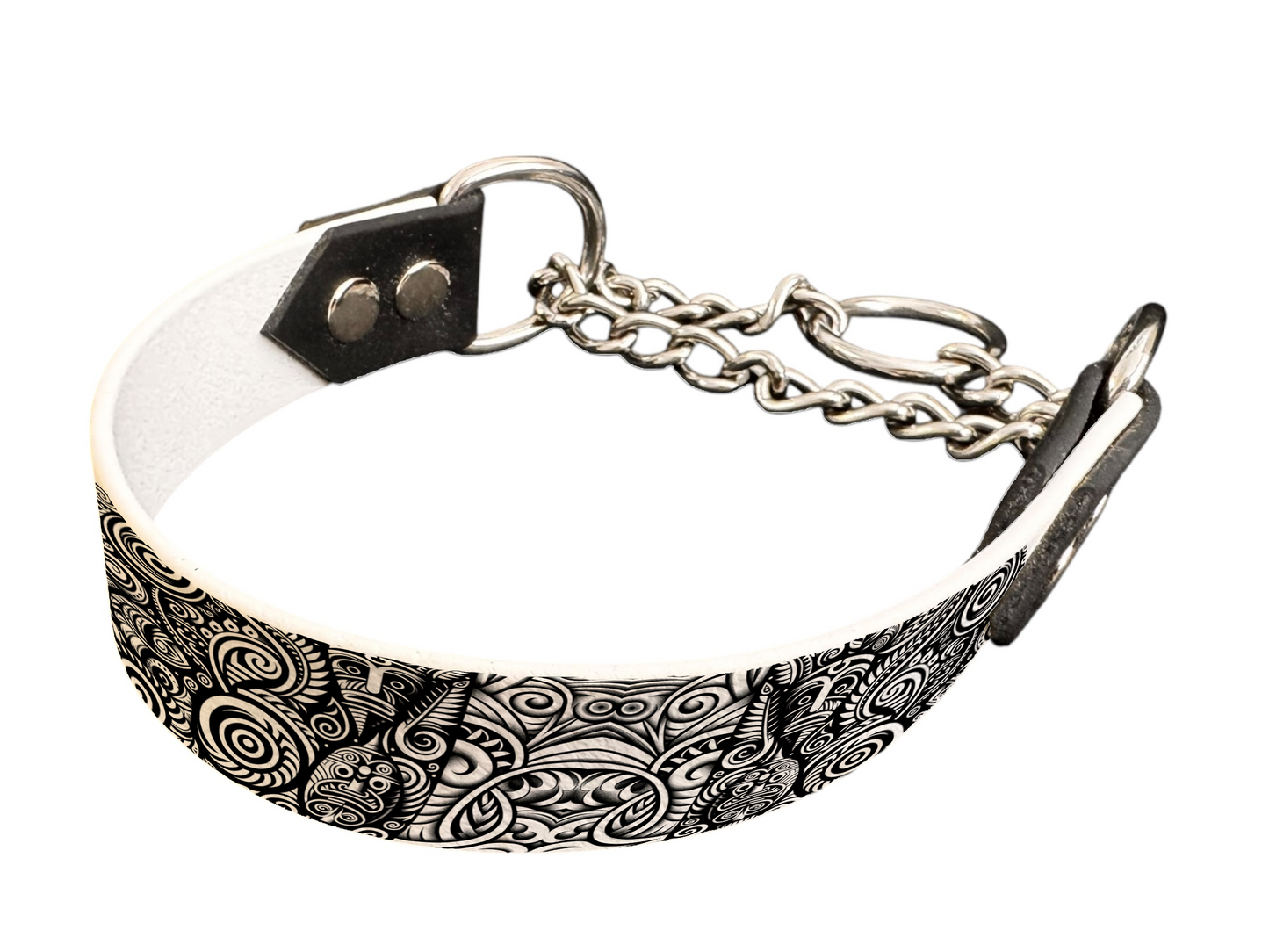 Martingale pour chien en BioThane® imprimé – Collection Tribal – 25mm