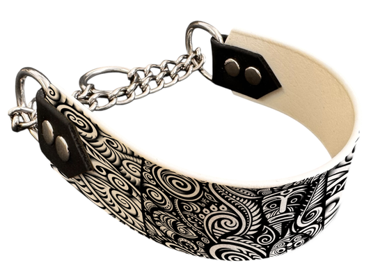 Martingale pour chien en BioThane® imprimé – Collection Tribal – 38m