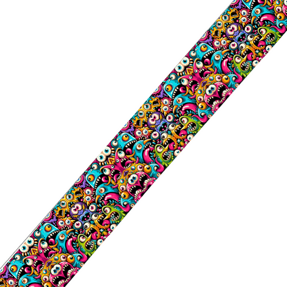 Collier large pour chien en BioThane® imprimé – Collection monstres et créatures imaginaires– 25mm
