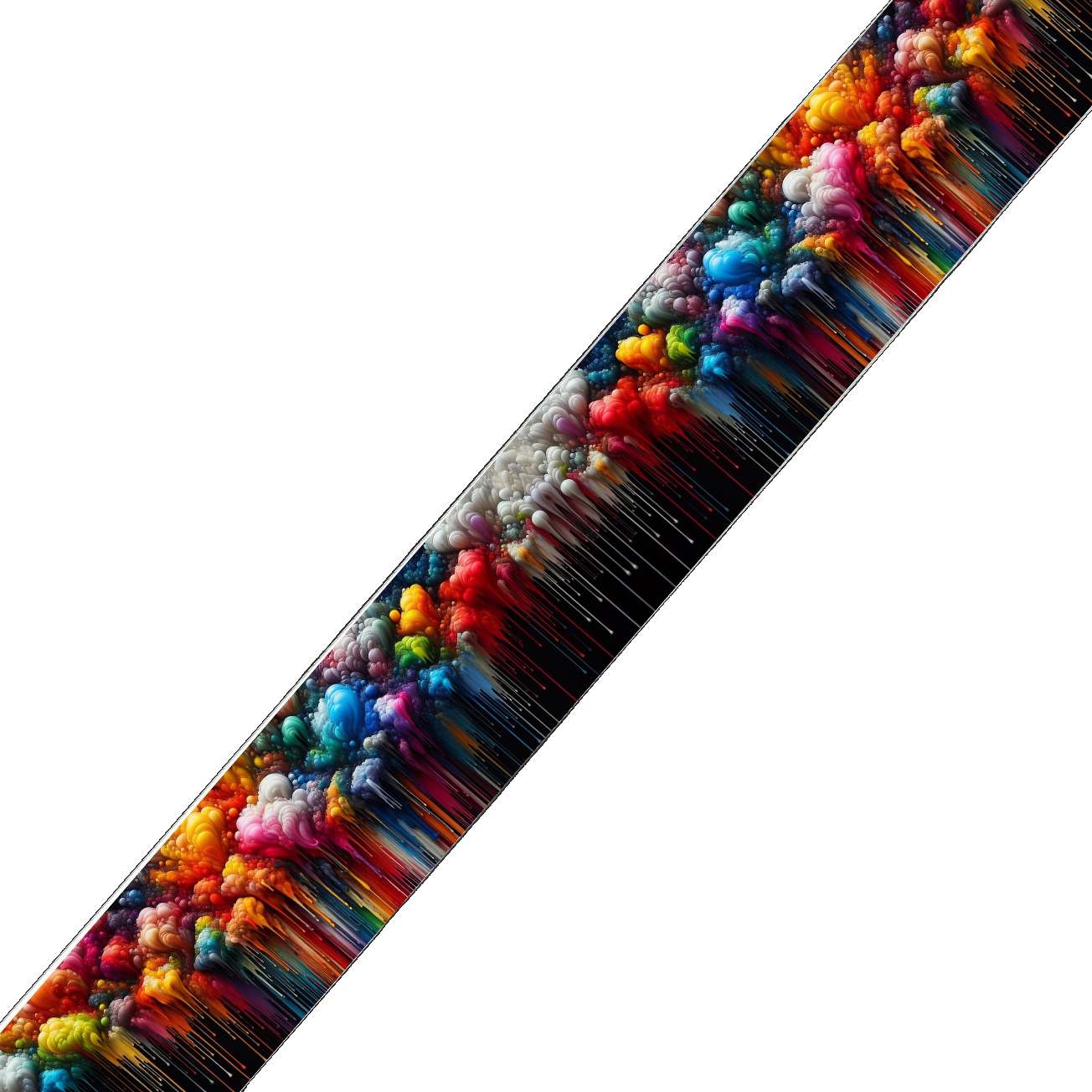 Collier large pour chien en BioThane® imprimé – Collection abstrait – 38mm