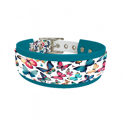 Collier double large pour chien en BioThane® imprimé – Collection insectes– 38/25 mm
