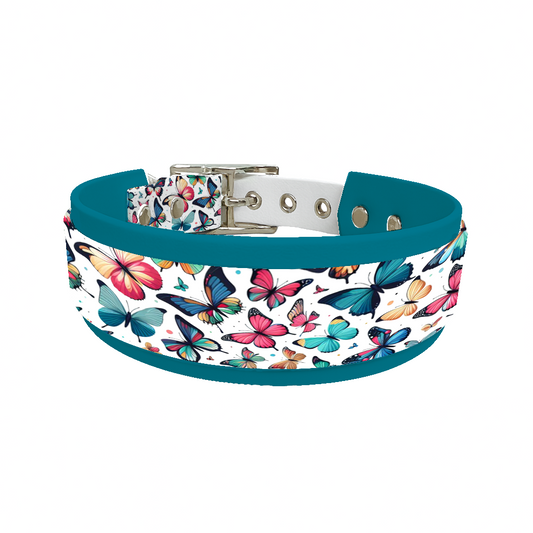 Collier double large pour chien en BioThane® imprimé – Collection insectes– 38/25 mm