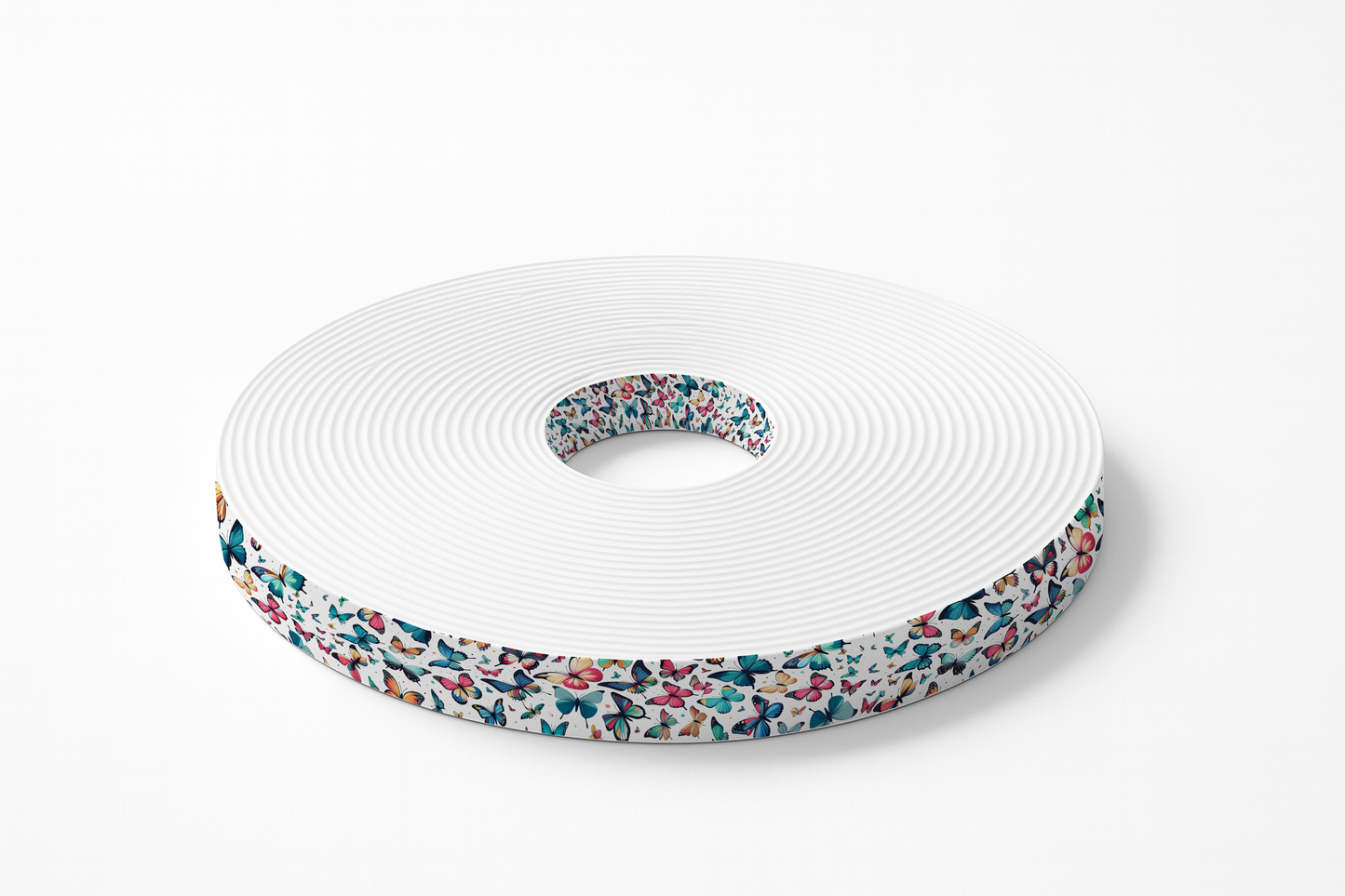 BioThane imprimé – Motif Papillons multicolores (au mètre)