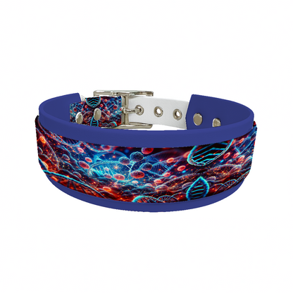 Collier double large pour chien en BioThane® imprimé – Collection abstrait – 38/25 mm