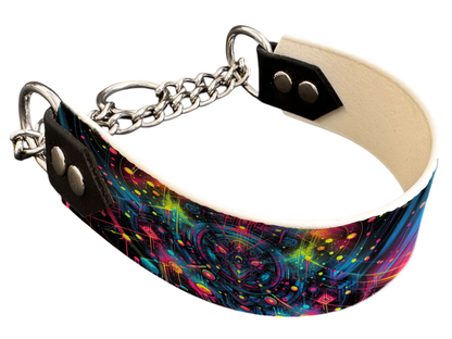 Martingale pour chien en BioThane® imprimé – Collection abstrait – 38mm