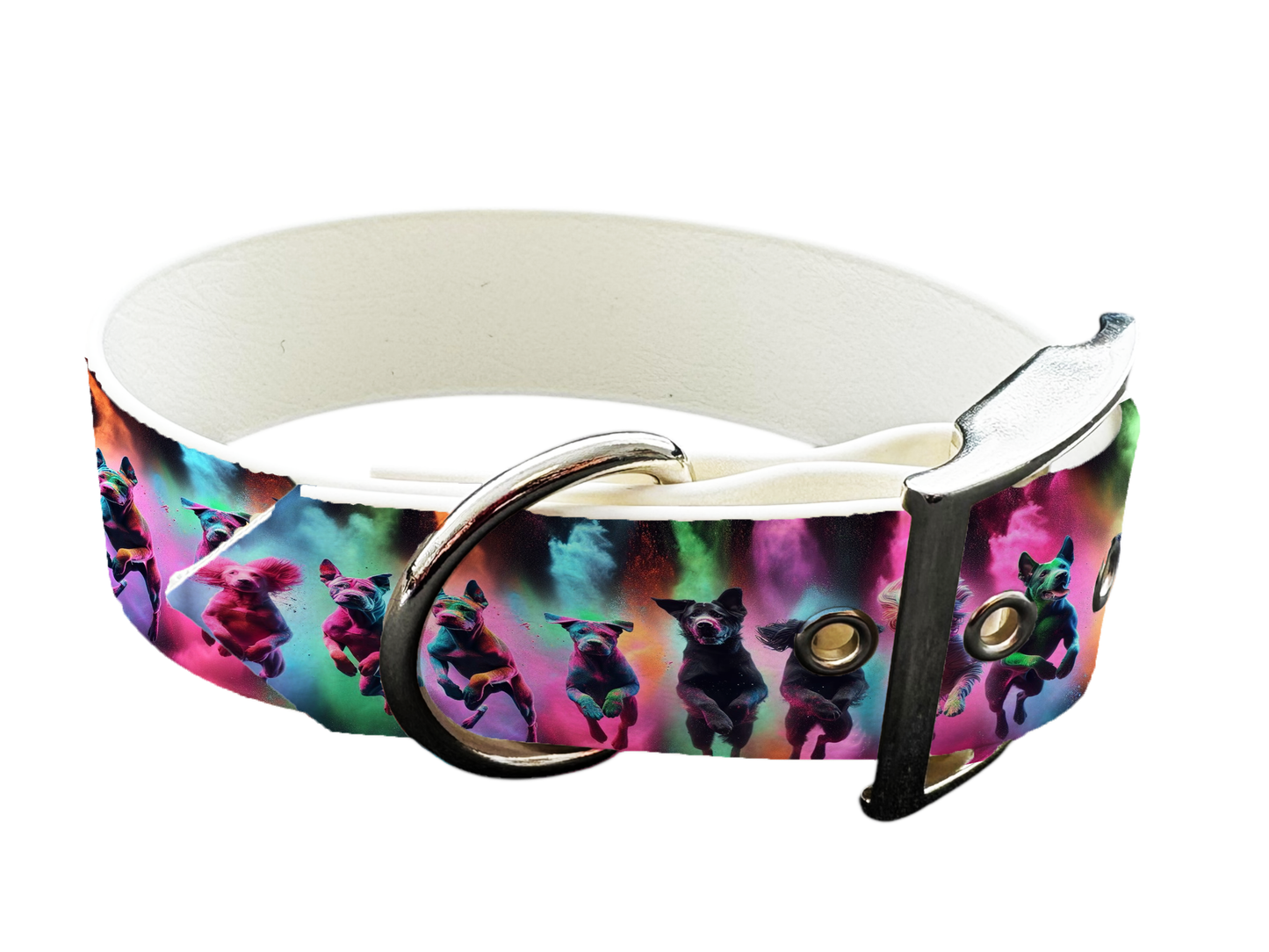 Collier large pour chien en BioThane® imprimé – Collection chiens– 38mm