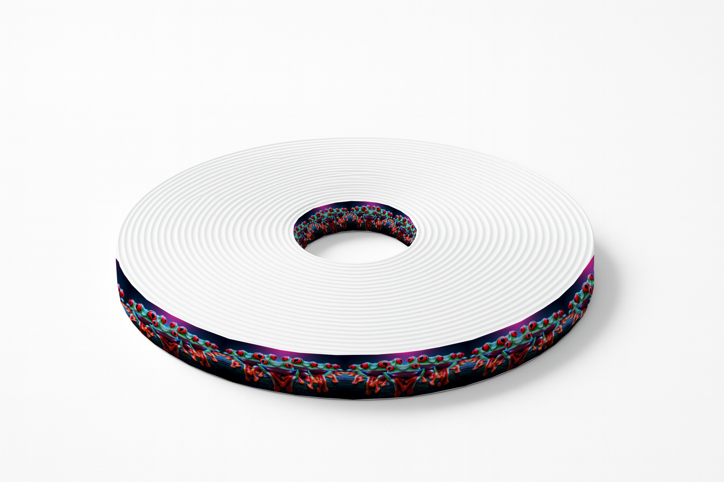 BioThane imprimé – Grenouilles tropicales aux yeux rouges