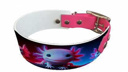 Collier bicolore large pour chien en BioThane® imprimé – Collection animaux sauvages– 38/25 mm