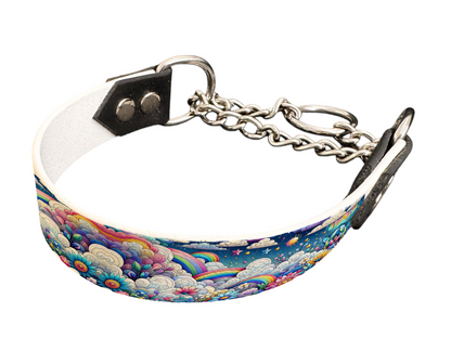 Martingale pour chien en BioThane® imprimé – Collection nuages– 25mm