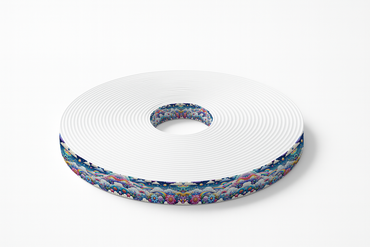 BioThane imprimé – Arc-en-ciel pastel féérique