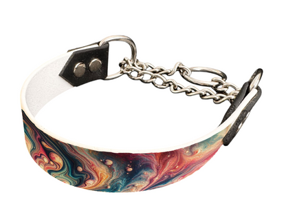 Martingale pour chien en BioThane® imprimé – Collection abstrait – 25mm