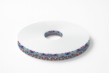 BioThane® imprimé - Arc-en-ciel enchanté & nuages joyeux