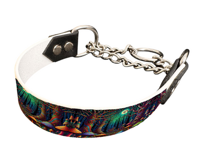 Martingale pour chien en BioThane® imprimé – Collection forêt enchantée – 25mm