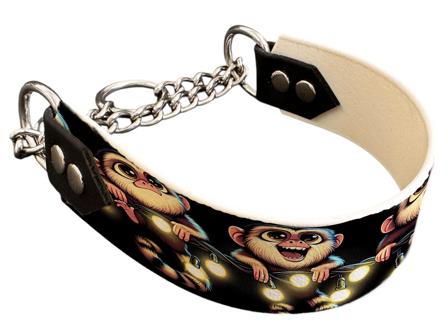 Martingale pour chien en BioThane® imprimé – Collection animaux pop/kawaii – 38mm