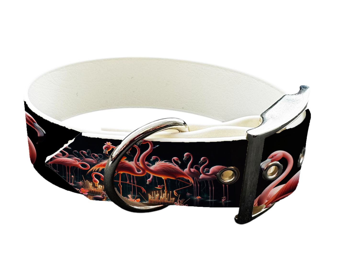 Collier large pour chien en BioThane® imprimé – Collection animaux sauvages– 19mm