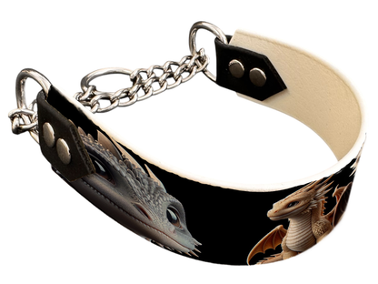 martingale pour chien en BioThane® imprimé – Collection monstres et créatures imaginaires– 38mm