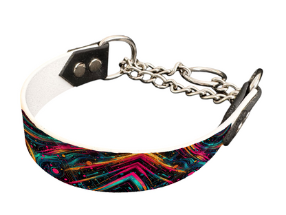 Martingale pour chien en BioThane® imprimé – Collection abstrait – 25mm