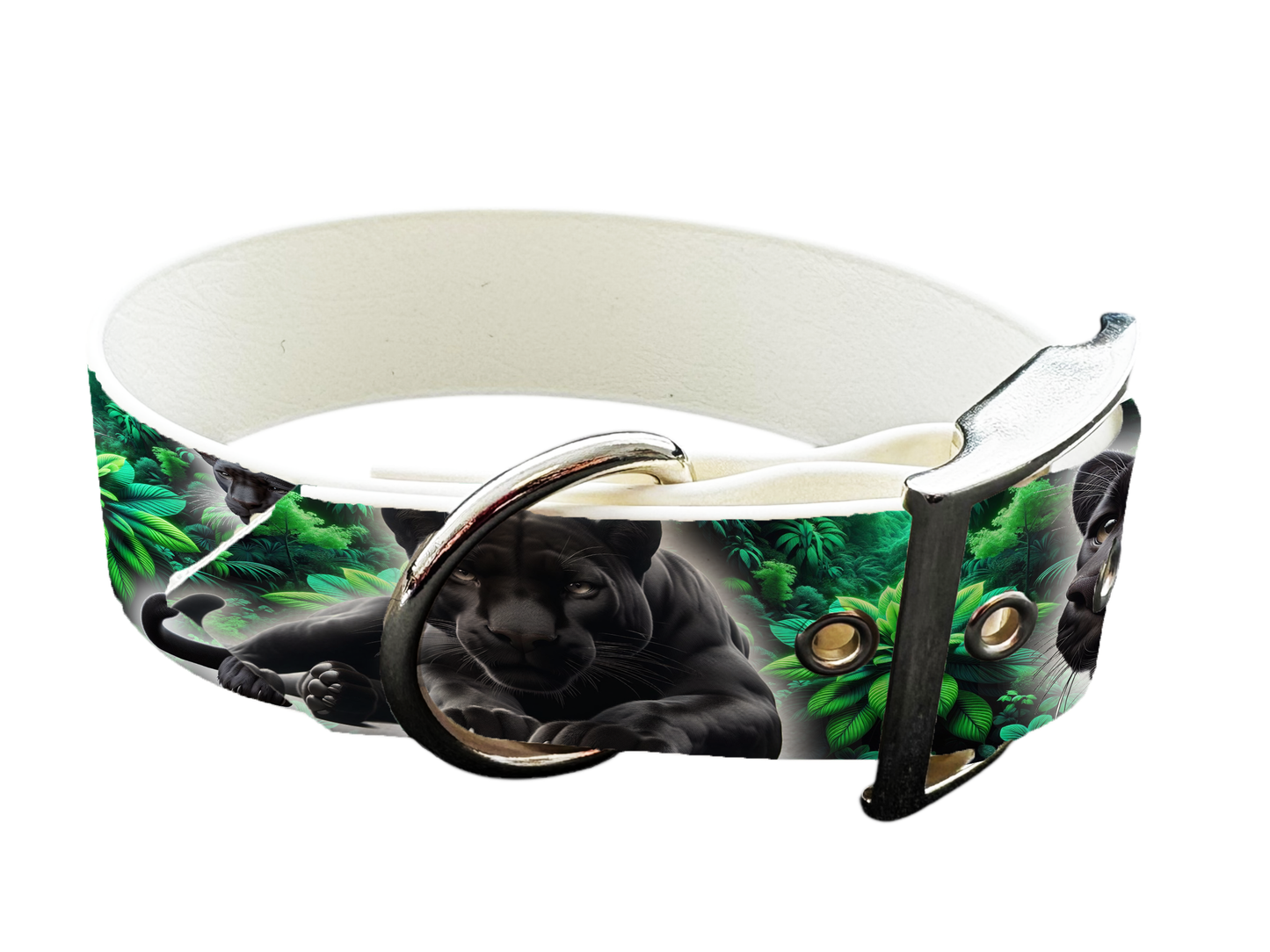 Collier large pour chien en BioThane® imprimé – Collection animaux sauvages– 19mm