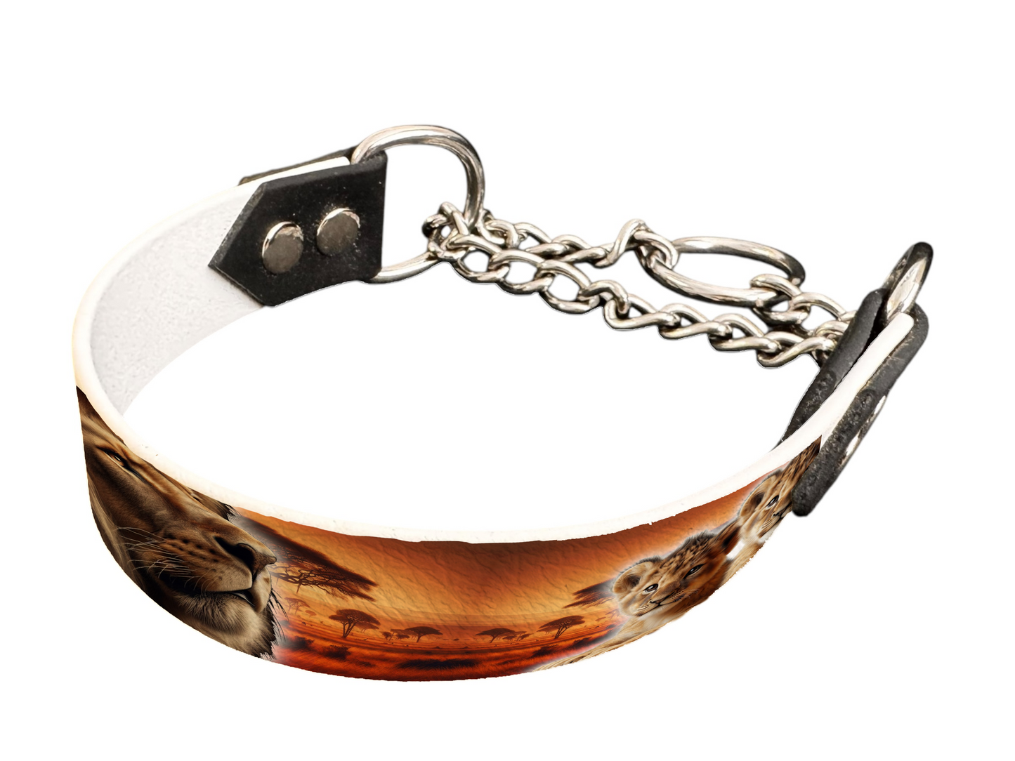 Martingale pour chien en BioThane® imprimé – Collection animaux sauvages– 25mm