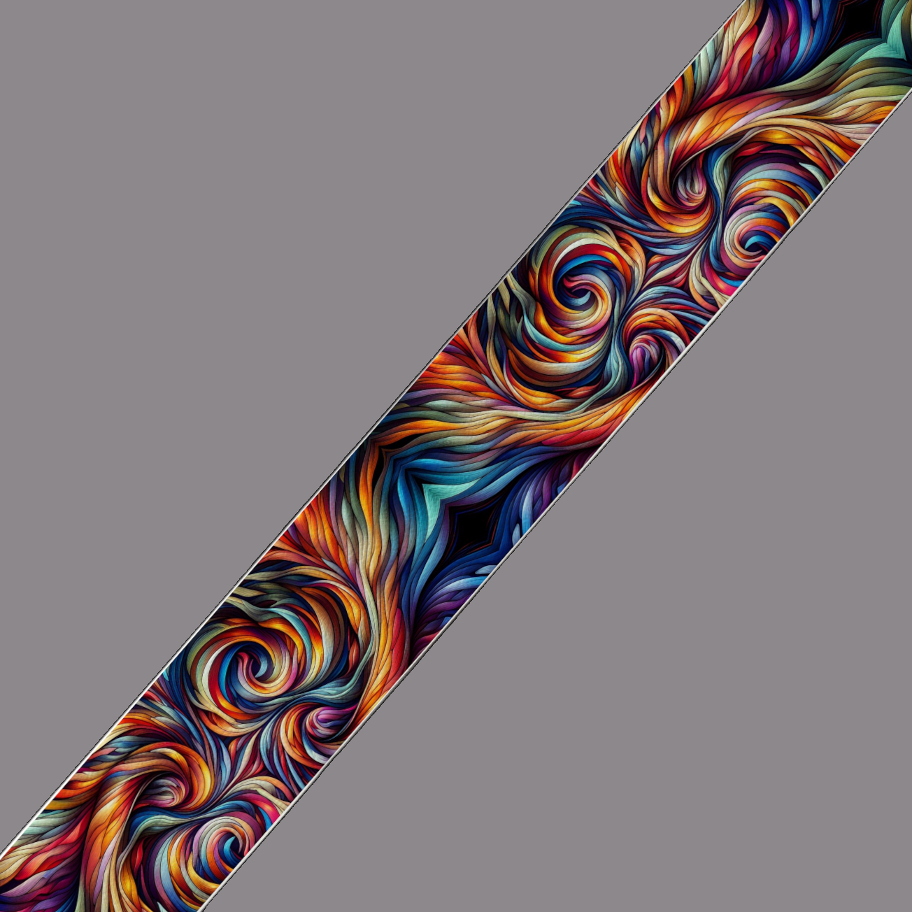 BioThane® imprimé - Tourbillon Abstrait Multicolore