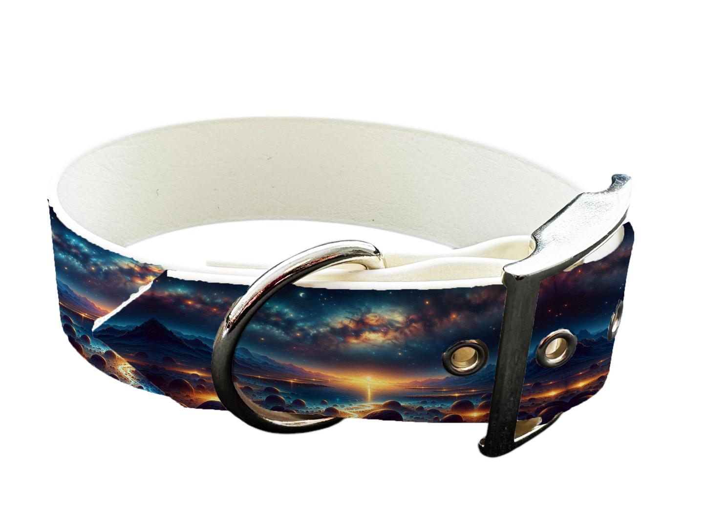 Collier large pour chien en BioThane® imprimé – Collection paysage– 25mm