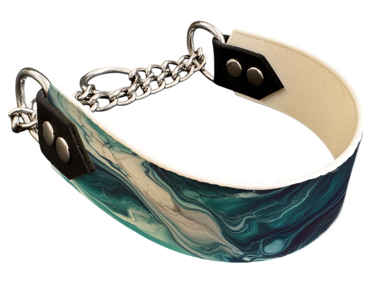 Martingale pour chien en BioThane® imprimé – Collection abstrait – 38mm