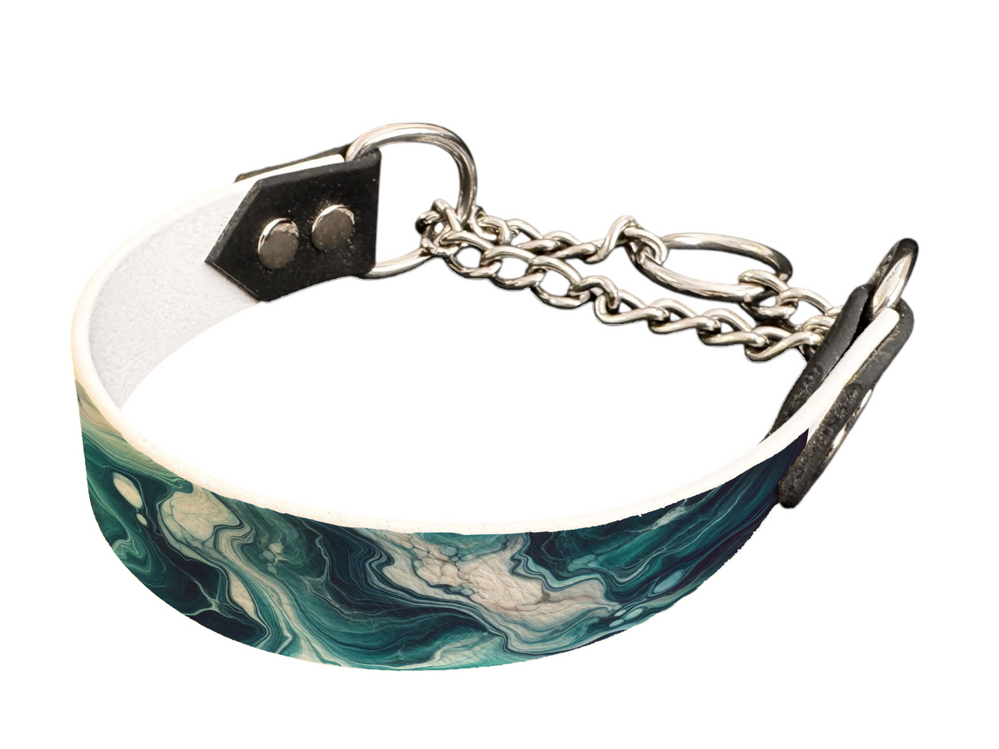 Martingale pour chien en BioThane® imprimé – Collection abstrait – 25mm