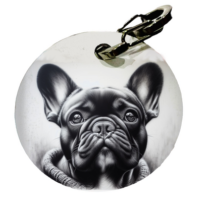 Médaille Bouledogue Français personnalisée – Design artistique imprimé