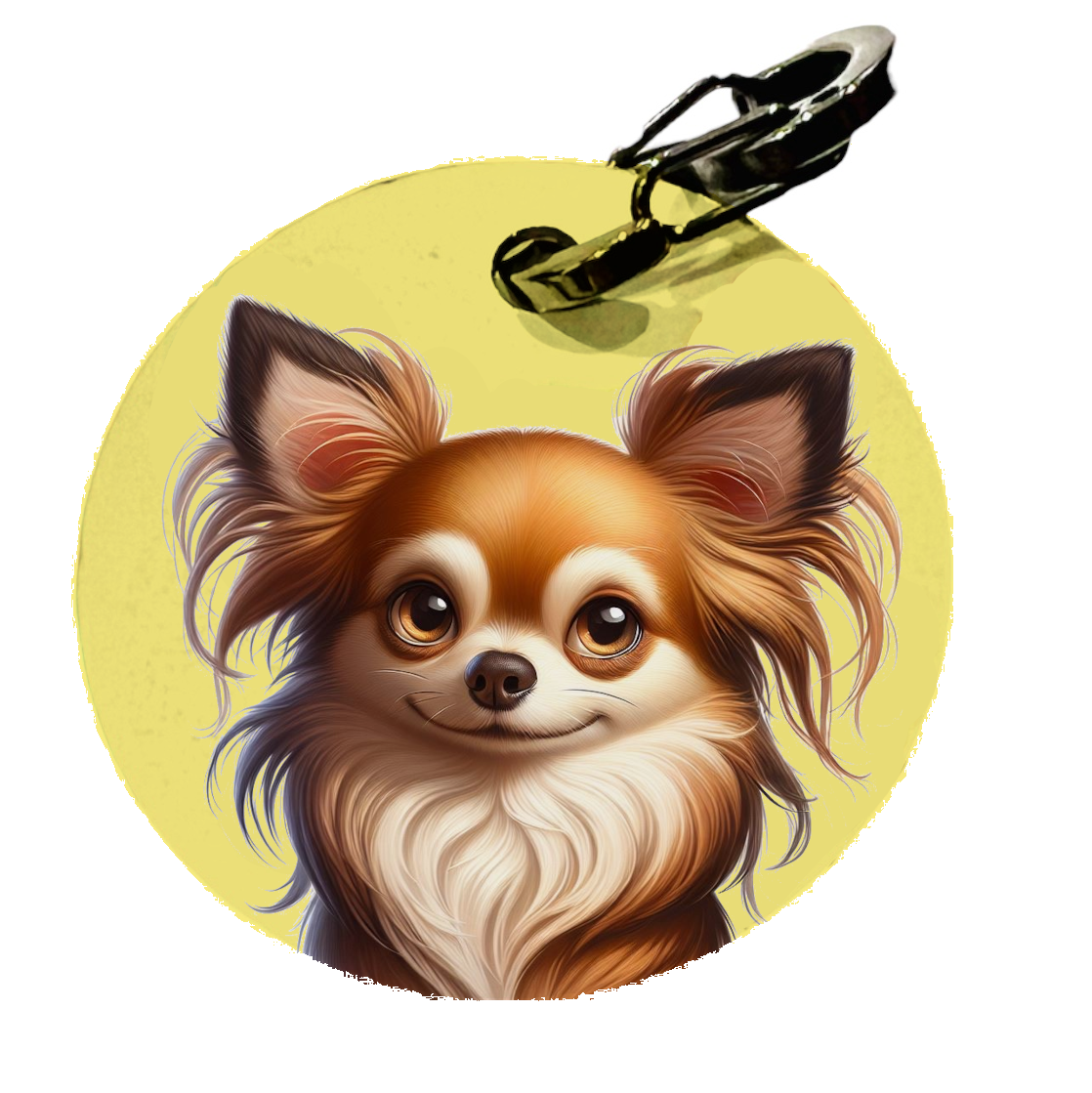 Médaille personnalisée Chihuahua - L’Atelier du Fourmilier