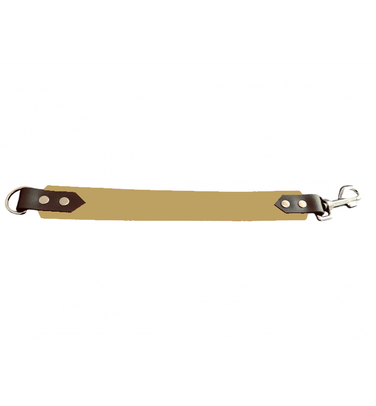 Attache laisse 38 mm en Biothane – Message personnalisable
