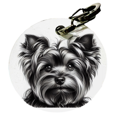 Médaille Yorkshire Terrier personnalisée – 30 mm ou 38 mm