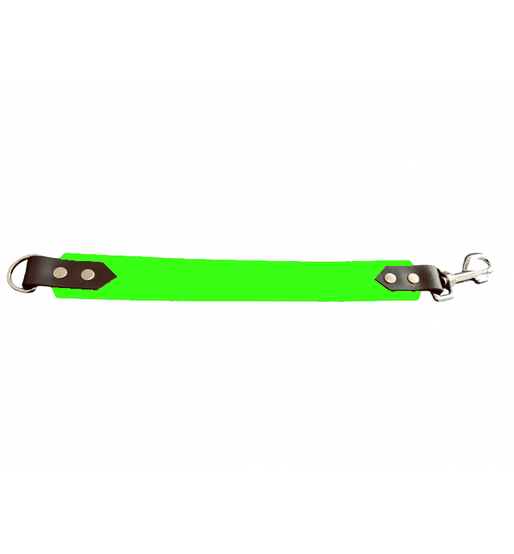 L'atelier du Fourmilier Attache laisse personnalisable Attache laisse 38 mm en Biothane – Message personnalisable