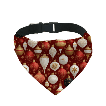 L'atelier du Fourmilier Bandana pour chien 12 / S Bandana de Noël pour chien – Accessoire festif