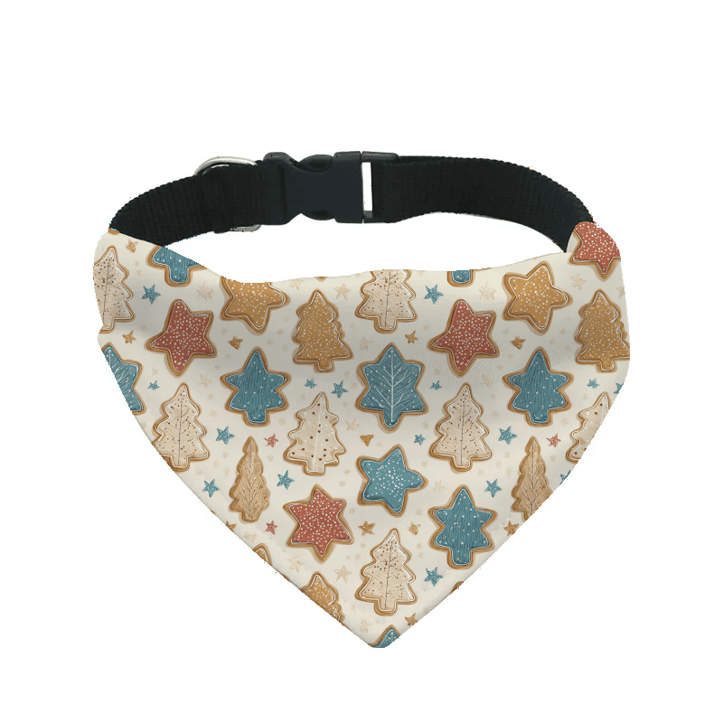 L'atelier du Fourmilier Bandana pour chien 19 / S Bandana de Noël pour chien – Accessoire festif