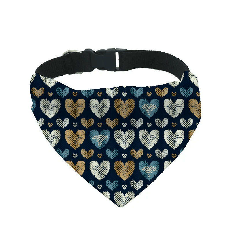L'atelier du Fourmilier Bandana pour chien 23 / S Bandana de Noël pour chien – Accessoire festif