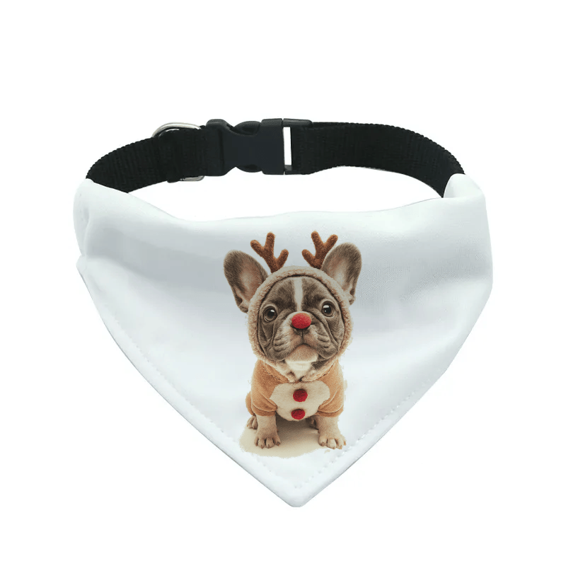 L'atelier du Fourmilier Bandana pour chien 5 / S Bandana de Noël pour chien – Accessoire festif