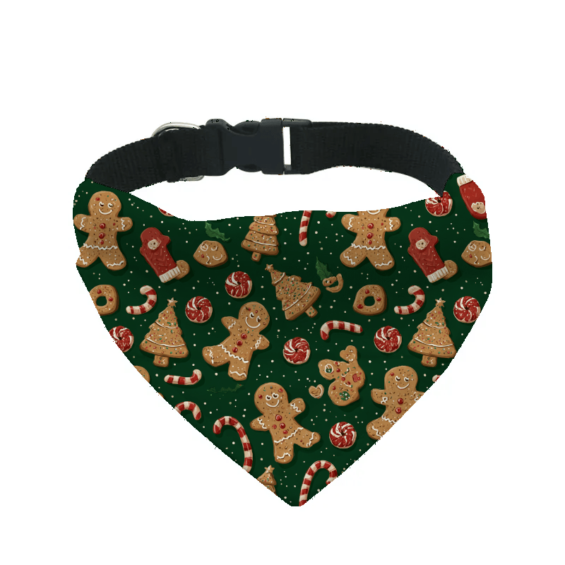 L'atelier du Fourmilier Bandana pour chien 7 / S Bandana de Noël pour chien – Accessoire festif