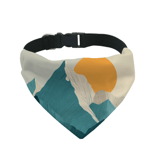 L'atelier du Fourmilier Bandana pour chien b11 / S Bandana pour chien Nature – 4 tailles (S, M, L, XL) – Collier inclus & compatible BioThane