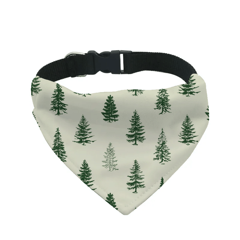 L'atelier du Fourmilier Bandana pour chien b12 / S Bandana pour chien Nature – 4 tailles (S, M, L, XL) – Collier inclus & compatible BioThane