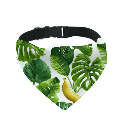 L'atelier du Fourmilier Bandana pour chien b13 / S Bandana pour chien Nature – 4 tailles (S, M, L, XL) – Collier inclus & compatible BioThane