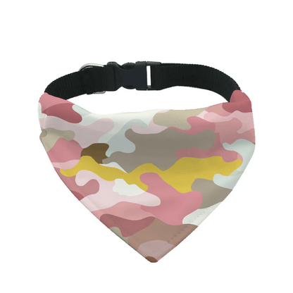 L'atelier du Fourmilier Bandana pour chien b16 / S Bandana pour chien camouflages – 4 tailles (S, M, L, XL) – Collier inclus & compatible BioThane