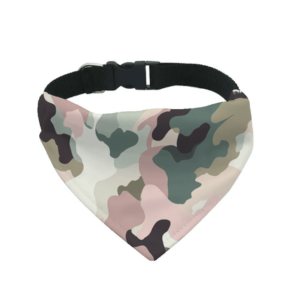 L'atelier du Fourmilier Bandana pour chien b17 / S Bandana pour chien camouflages – 4 tailles (S, M, L, XL) – Collier inclus & compatible BioThane