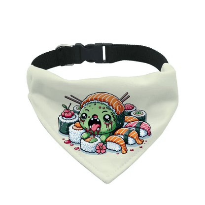 L'atelier du Fourmilier Bandana pour chien b26 / S Bandana pour chien Halloween (4 tailles) (S, M, L, XL) – Collier inclus & compatible BioThane