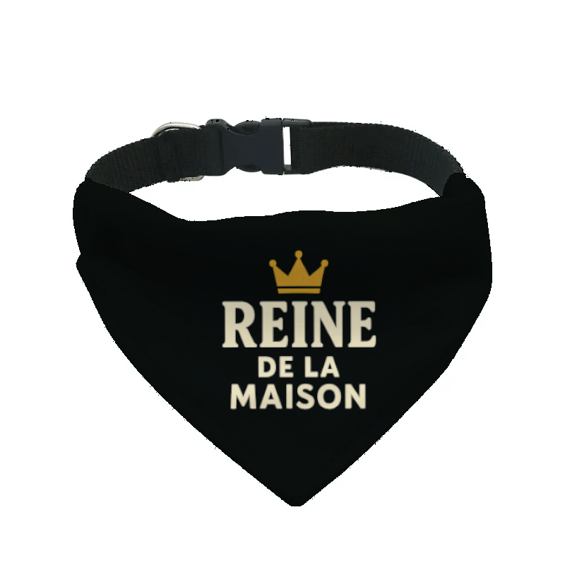 L'atelier du Fourmilier Bandana pour chien b29 / S Bandana pour chien Funny dog – 4 tailles (S, M, L, XL) – Collier inclus et compatible BioThane