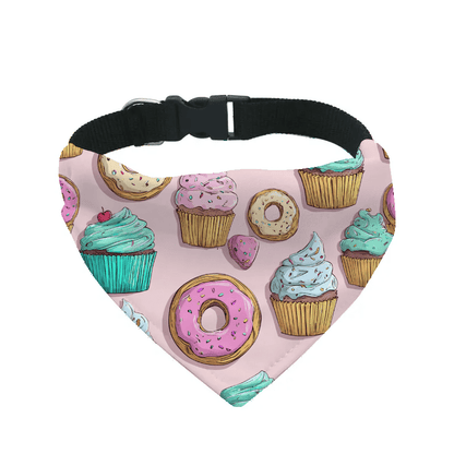 L'atelier du Fourmilier Bandana pour chien b3 / S Bandana pour chien kawaii – 4 tailles (S, M, L, XL) – Collier inclus et compatible BioThane