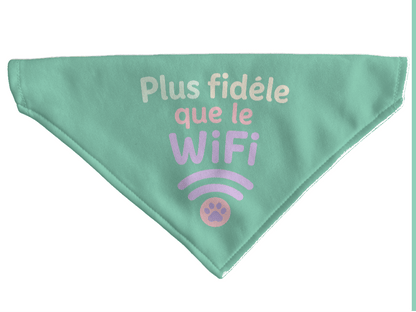 L'atelier du Fourmilier Bandana pour chien Bandana pour chien Funny dog – 4 tailles (S, M, L, XL) – Collier inclus et compatible BioThane