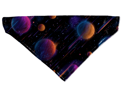 L'atelier du Fourmilier Bandana pour chien Bandana pour chien Galaxie – 4 tailles (S, M, L, XL) – Collier inclus & compatible BioThane
