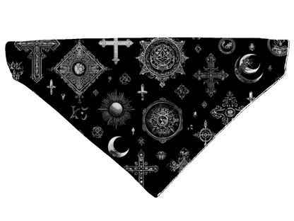 L'atelier du Fourmilier Bandana pour chien Bandana pour chien Halloween (4 tailles) (S, M, L, XL) – Collier inclus & compatible BioThane