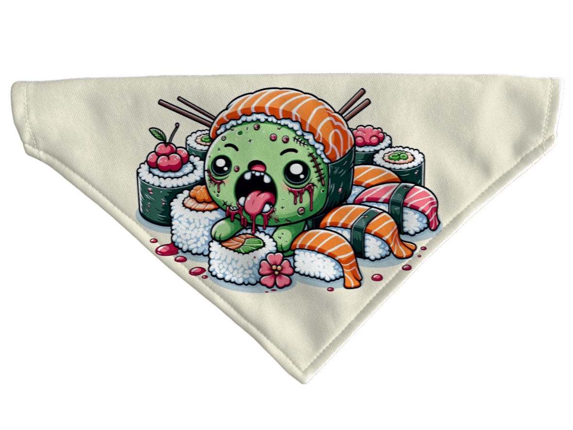 L'atelier du Fourmilier Bandana pour chien Bandana pour chien Halloween (4 tailles) (S, M, L, XL) – Collier inclus & compatible BioThane
