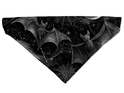 L'atelier du Fourmilier Bandana pour chien Bandana pour chien Halloween (4 tailles) (S, M, L, XL) – Collier inclus & compatible BioThane